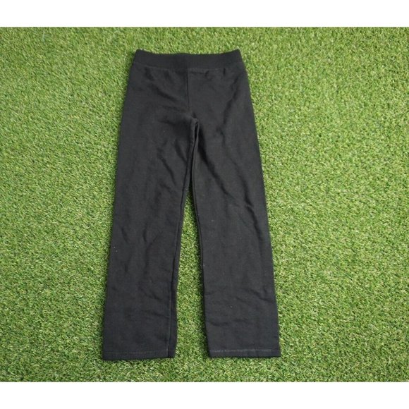 Hanes‎ Sweatpant KIDS YS Black EcoSmart Fleece Straight Leg - Picture 1 of 8